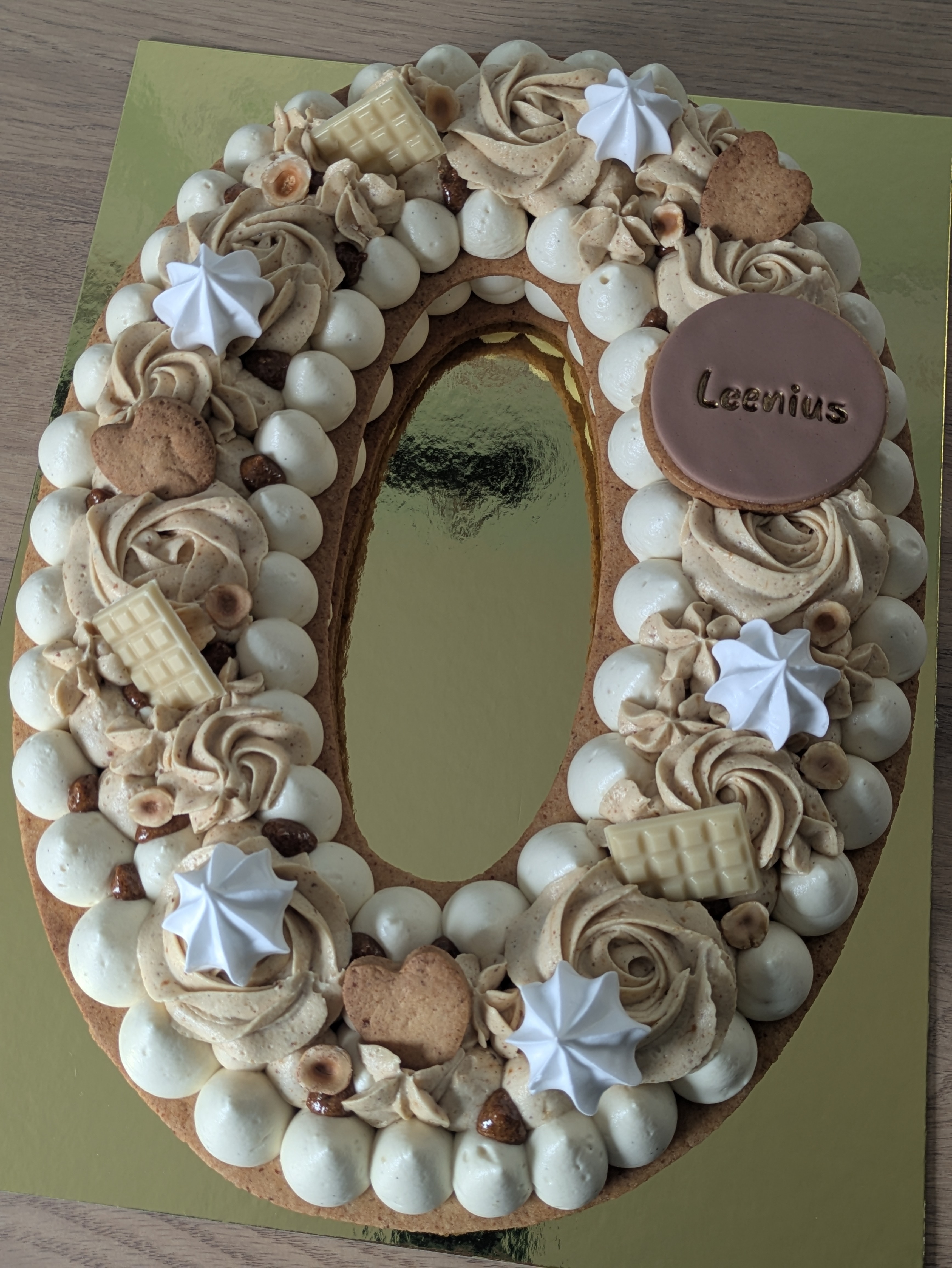 Number cake vegan personnalisé gâteau