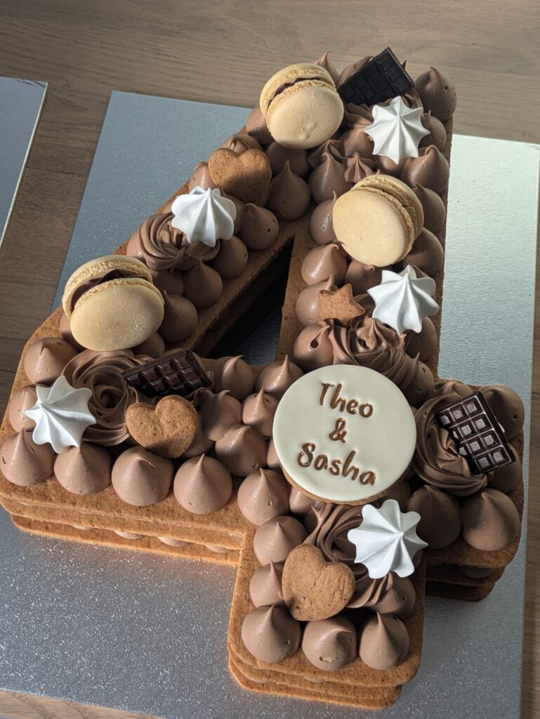 Number cake vegan personnalisé gâteau