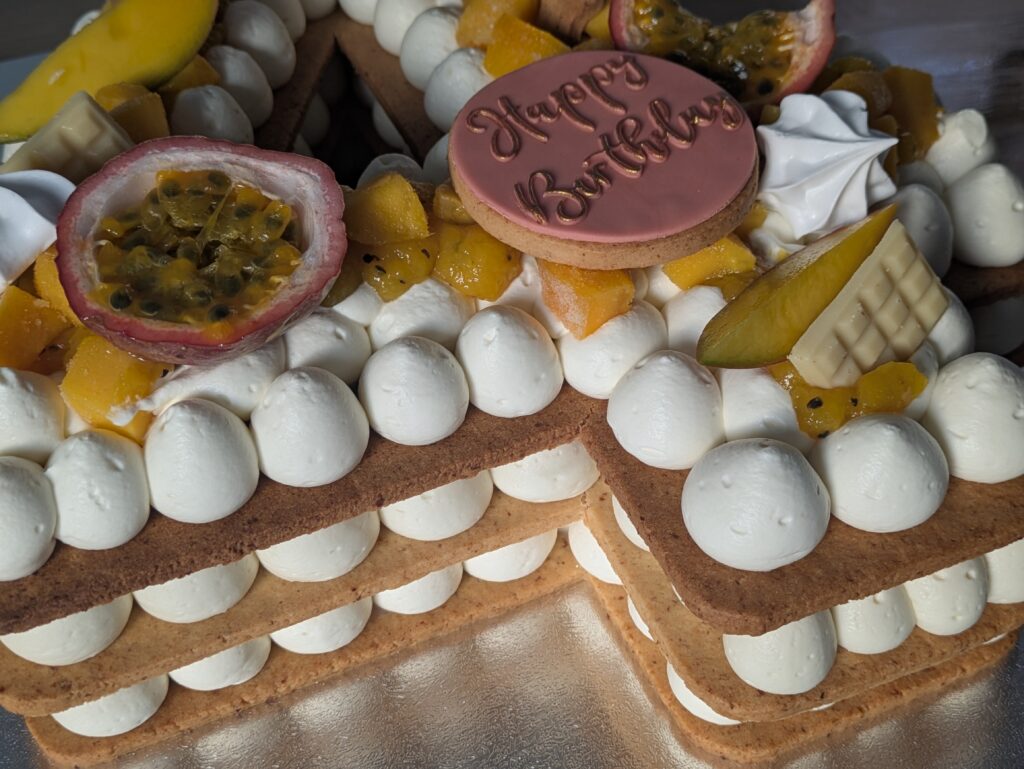 Number cake vegan personnalisé gâteau